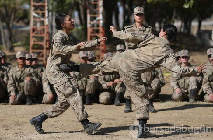 Kadın astsubay adaylarının gerçeği aratmayan uygulamalı eğitimleri ile göz dolduruyor
