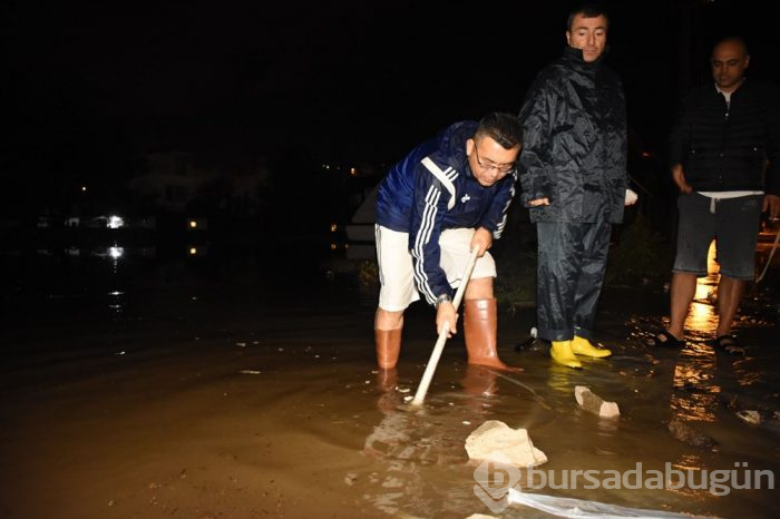 Bodrum'da sağanak!