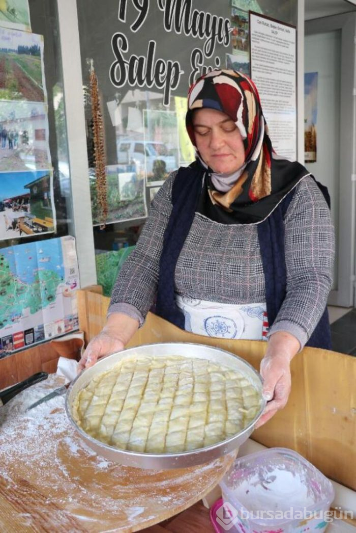 Salepten baklava yapımına başlandı