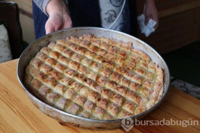 Salepten baklava yapımına başlandı