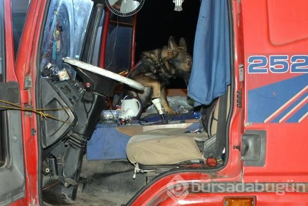 Çekicide 47 kilo esrar ele geçirildi!