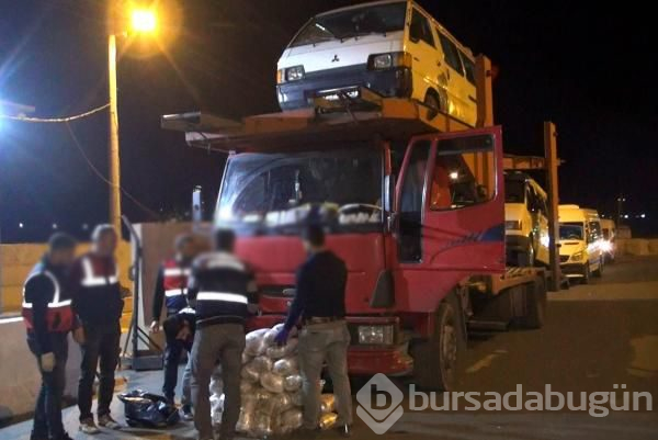 Çekicide 47 kilo esrar ele geçirildi!