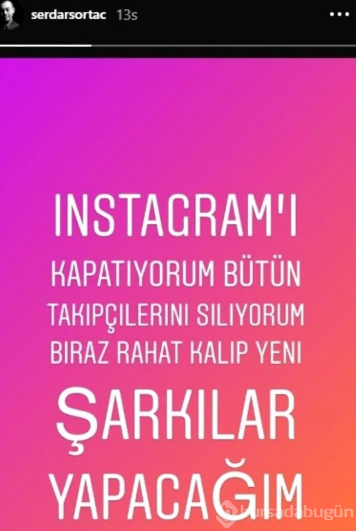 Serdar Ortaç: ''Rahat kalmak istiyorum''