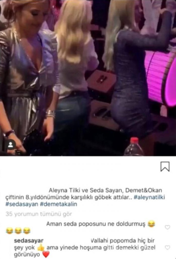 Seda Sayan ''popomda hiçbir şey yok'' dedi!