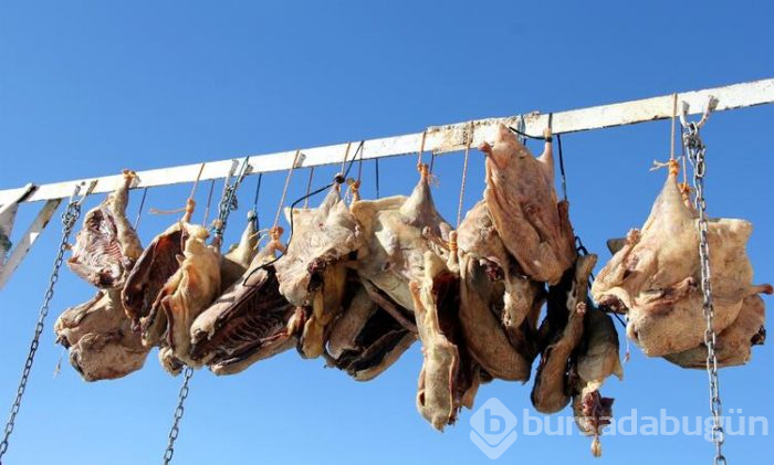 Karın yağmasıyla birlikte kazlar kesilmeye başlandı