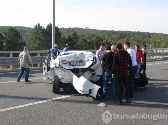Beykoz Kuzey Marmara Otoyulu'nda kaza! 4 yaralı...