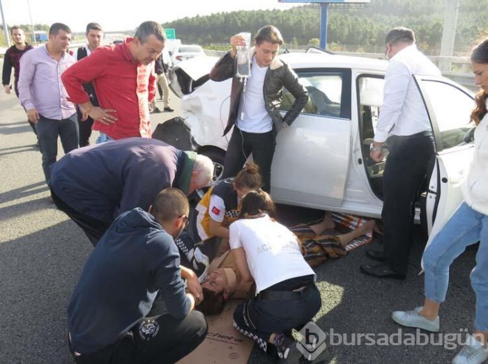Beykoz Kuzey Marmara Otoyulu'nda kaza! 4 yaralı...