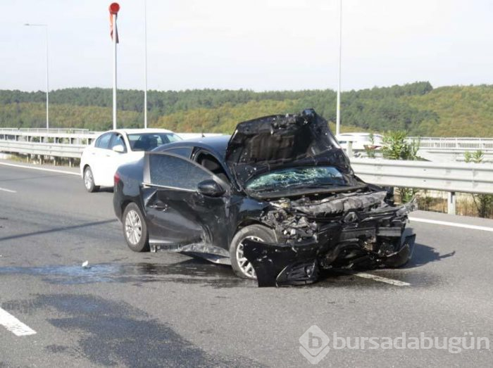 Beykoz Kuzey Marmara Otoyulu'nda kaza! 4 yaralı...