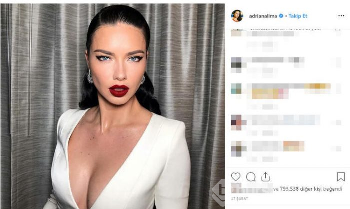 Adriana Lima'nın en sevilen fotoğrafları