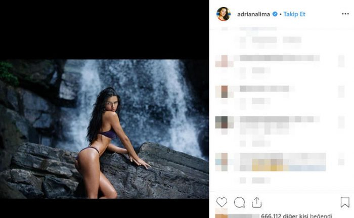 Adriana Lima'nın en sevilen fotoğrafları