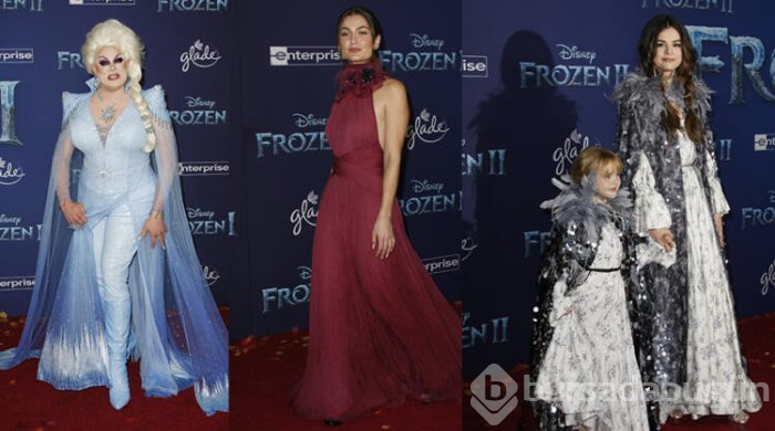 Frozen 2'nin galasında renkli görüntüler