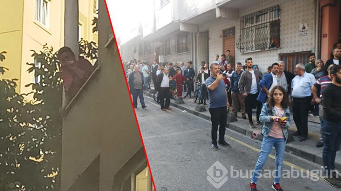 Yangında mahsur kalan kadın itfaiye ekipleri tarafından kurtarıldı