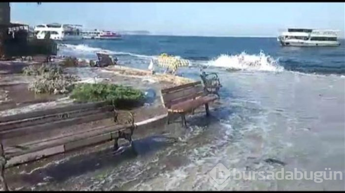 Büyükada'da dalga paniği