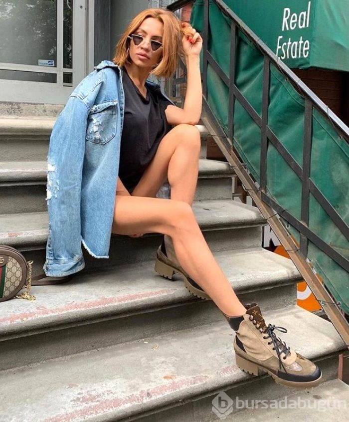 Ünlü model New York caddelerini ateşiyle kasıp kavurdu!