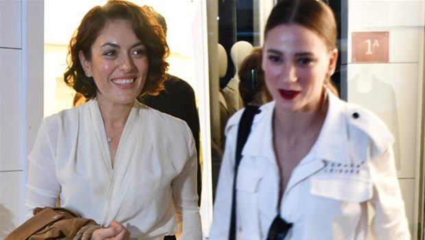 Ezgi ve Serenay'ın beyaz şıklığı