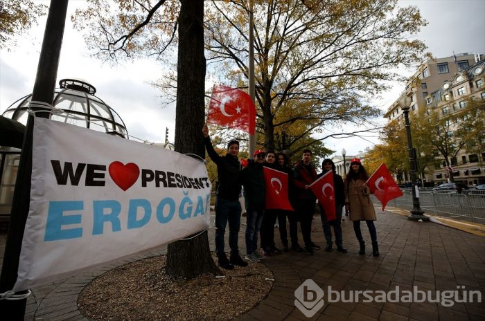 Erdoğan ABD'de sevgi gösterileriyle karşılandı!