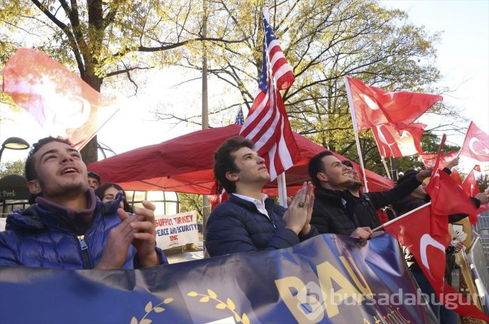 Erdoğan ABD'de sevgi gösterileriyle karşılandı!