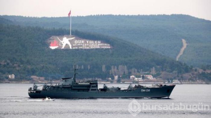 Rus savaş gemileri, Çanakkale Boğazı'ndan geçti