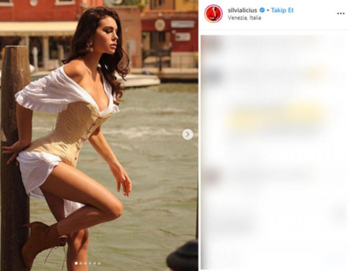 Ünlü model Silvia Caruso İtalya'yı sallamaya devam ediyor