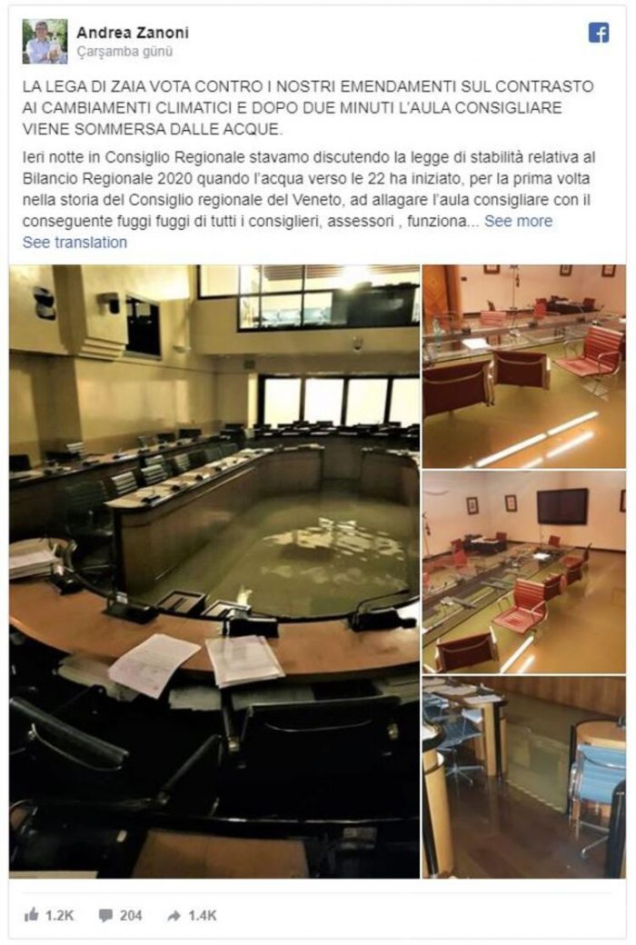Karar alındıktan 2 dakika sonra su bastı!