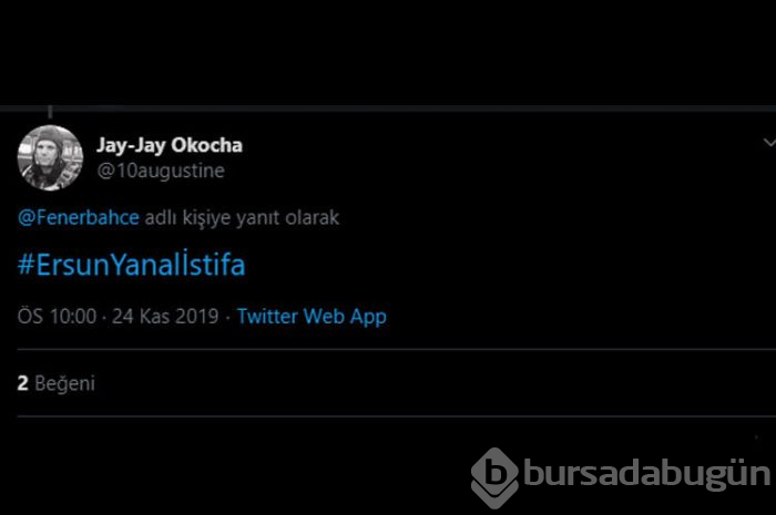 Taraftardan Ersun Yanal'a tepki