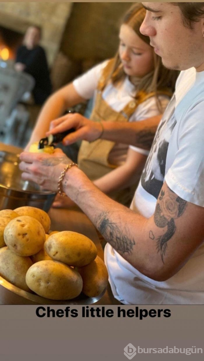 Gün gelir David Beckham bile mutfağa girer