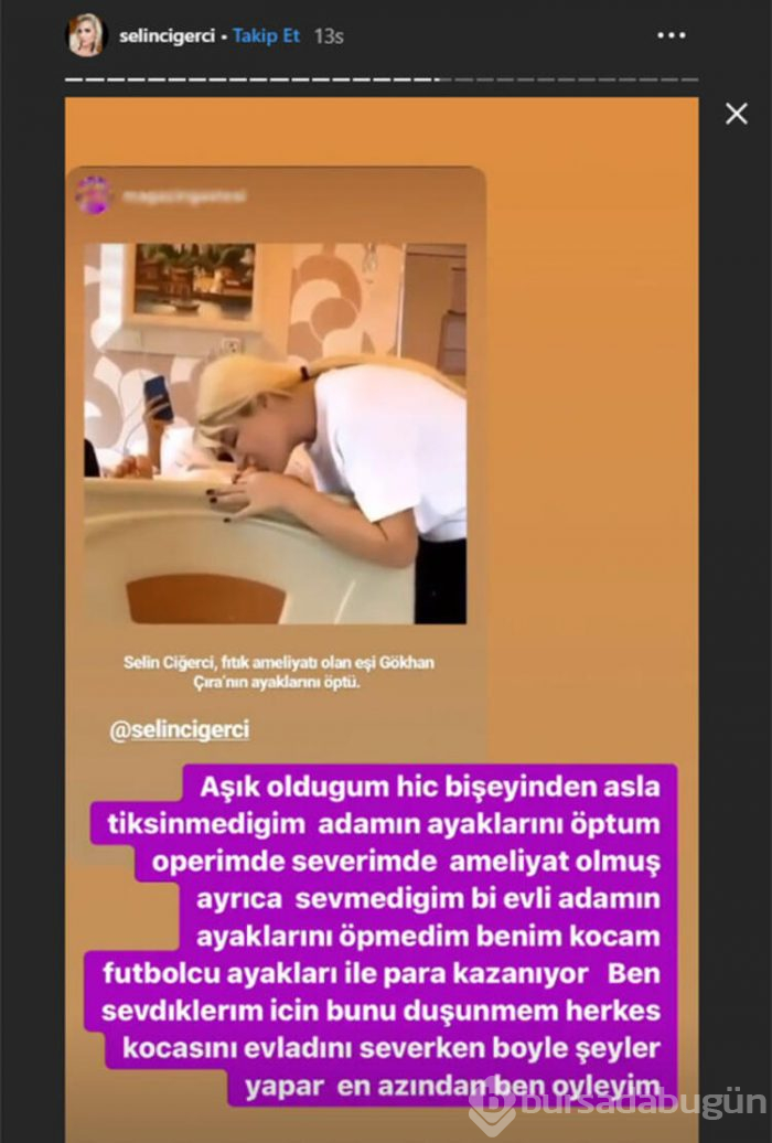 Kocasının ayak parmaklarını tek tek öptü!