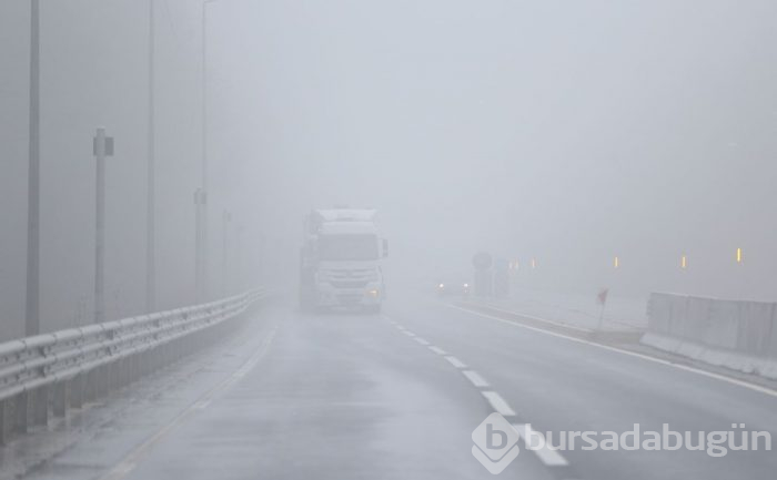 Bolu Dağı'nda sağanak ve yoğun sis 