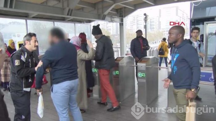 Metrobüste taciz!