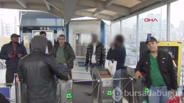 Metrobüste taciz!