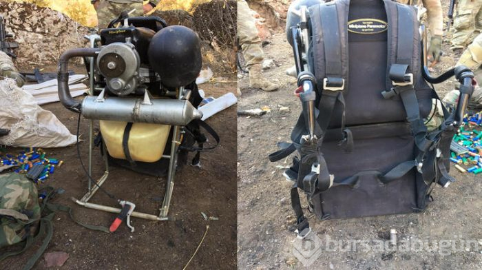 Teröristler eğitimini alıyormuş! Paramotor ele geçirildi!