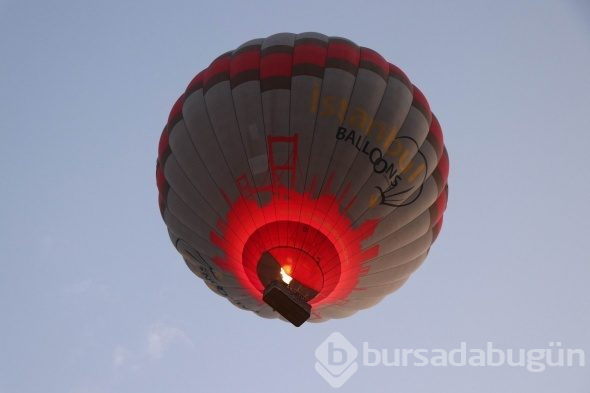 Kapadokya'da balonlar kartpostallık görüntüler oluşturdu!