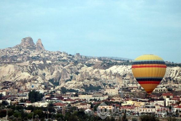 Kapadokya'da balonlar kartpostallık görüntüler oluşturdu!