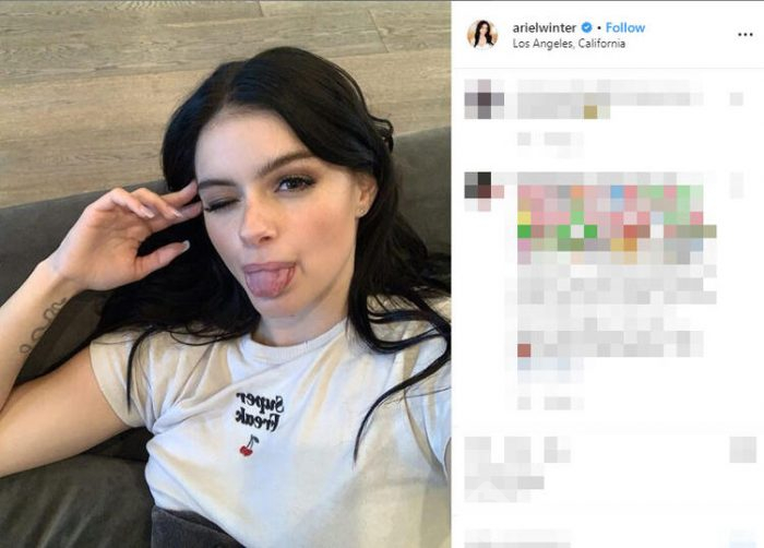Ariel Winter paylaştıklarıyla olay oldu!