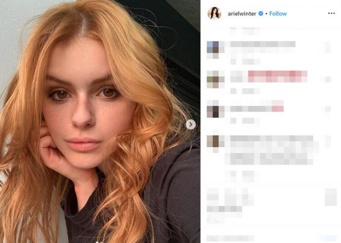 Ariel Winter paylaştıklarıyla olay oldu!