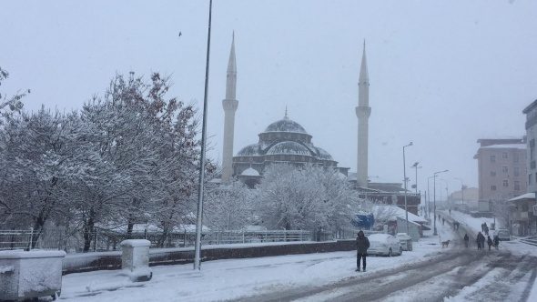 Bingöl'ün  ilçeleri güne karla uyandı
