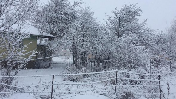 Bingöl'ün  ilçeleri güne karla uyandı
