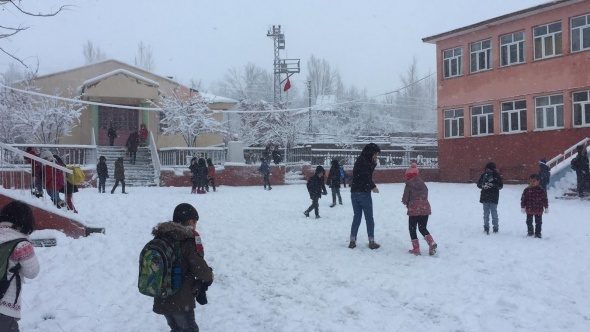 Bingöl'ün  ilçeleri güne karla uyandı