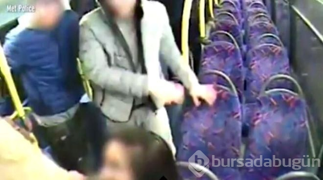 Otobüsün üst katında dehşet!