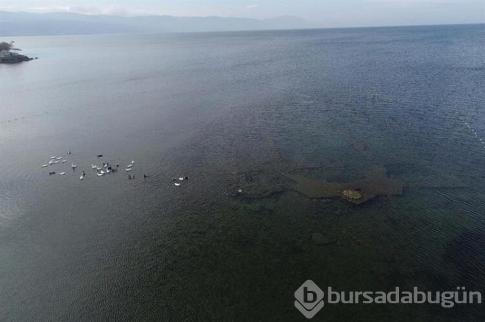 Bursa'da sular çekilince ortaya çıktı!