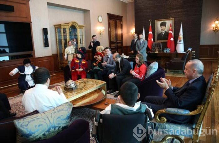 Cumhurbaşkanı Erdoğan, engellilerle bir araya geldi