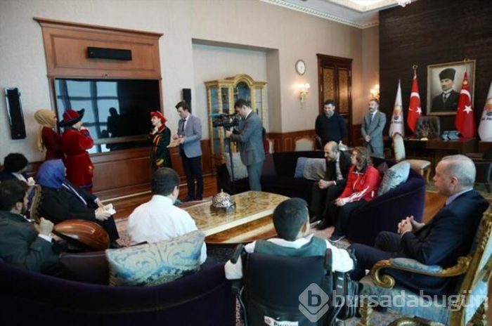 Cumhurbaşkanı Erdoğan, engellilerle bir araya geldi