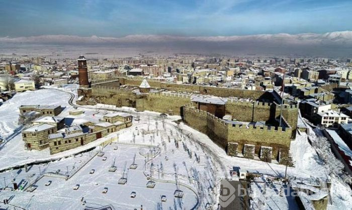  Kış manzaralarıyla Erzurum