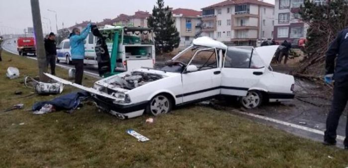 Kütahya'da feci kaza!