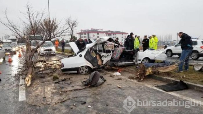 Kütahya'da feci kaza!