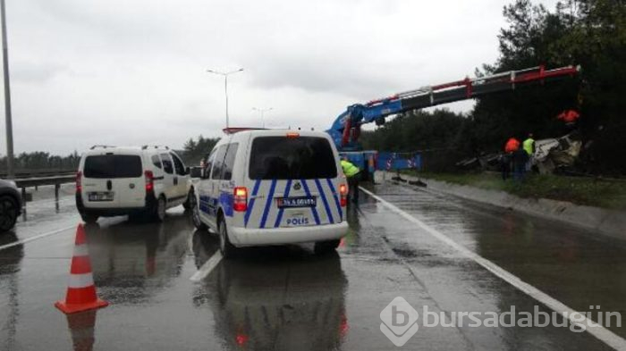 Beton mikseri askeri alana uçtu
