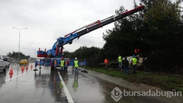 Beton mikseri askeri alana uçtu