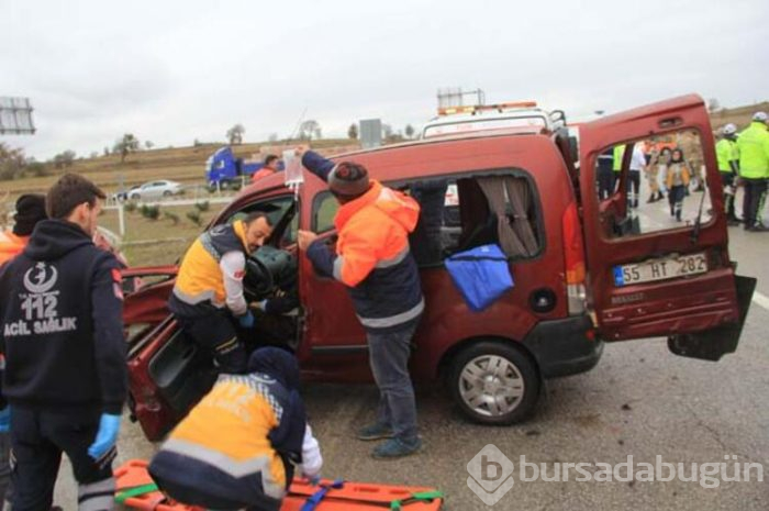 Samsun'da feci kaza!