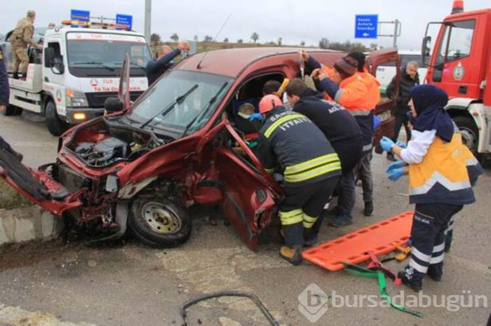 Samsun'da feci kaza!
