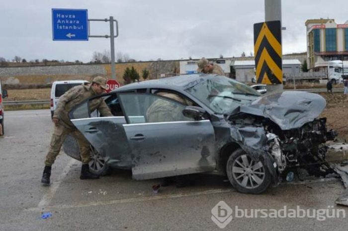 Samsun'da feci kaza!